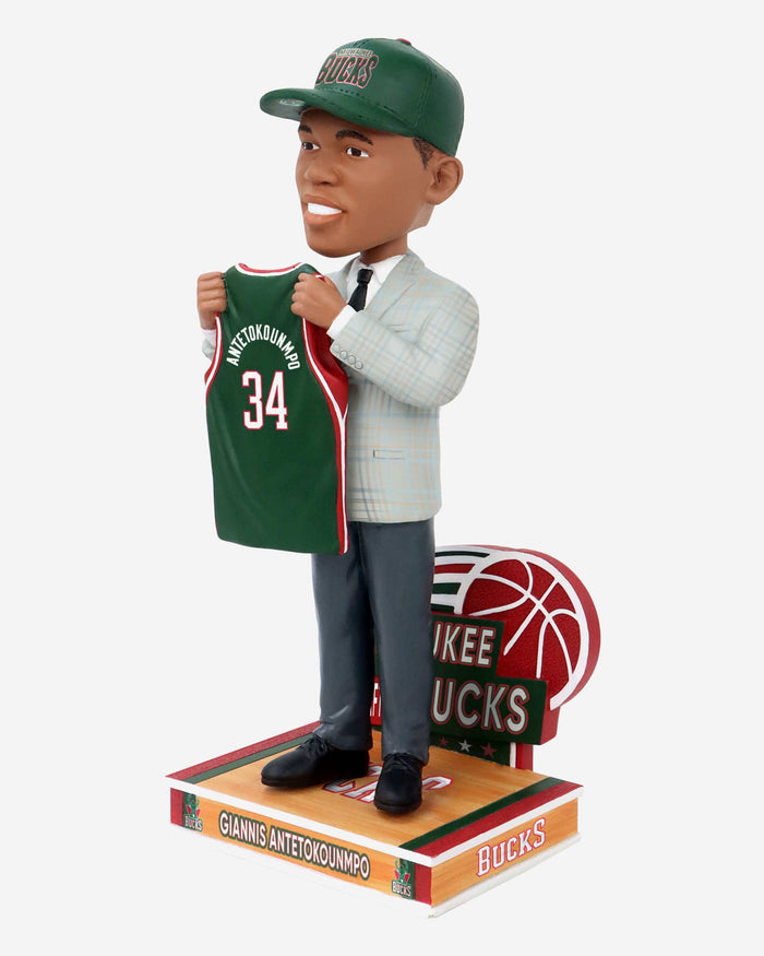 Giannis Antetokounmpo Milwaukee Bucks 2013 Draft Pick Bobblehead FOCO - FOCO.com