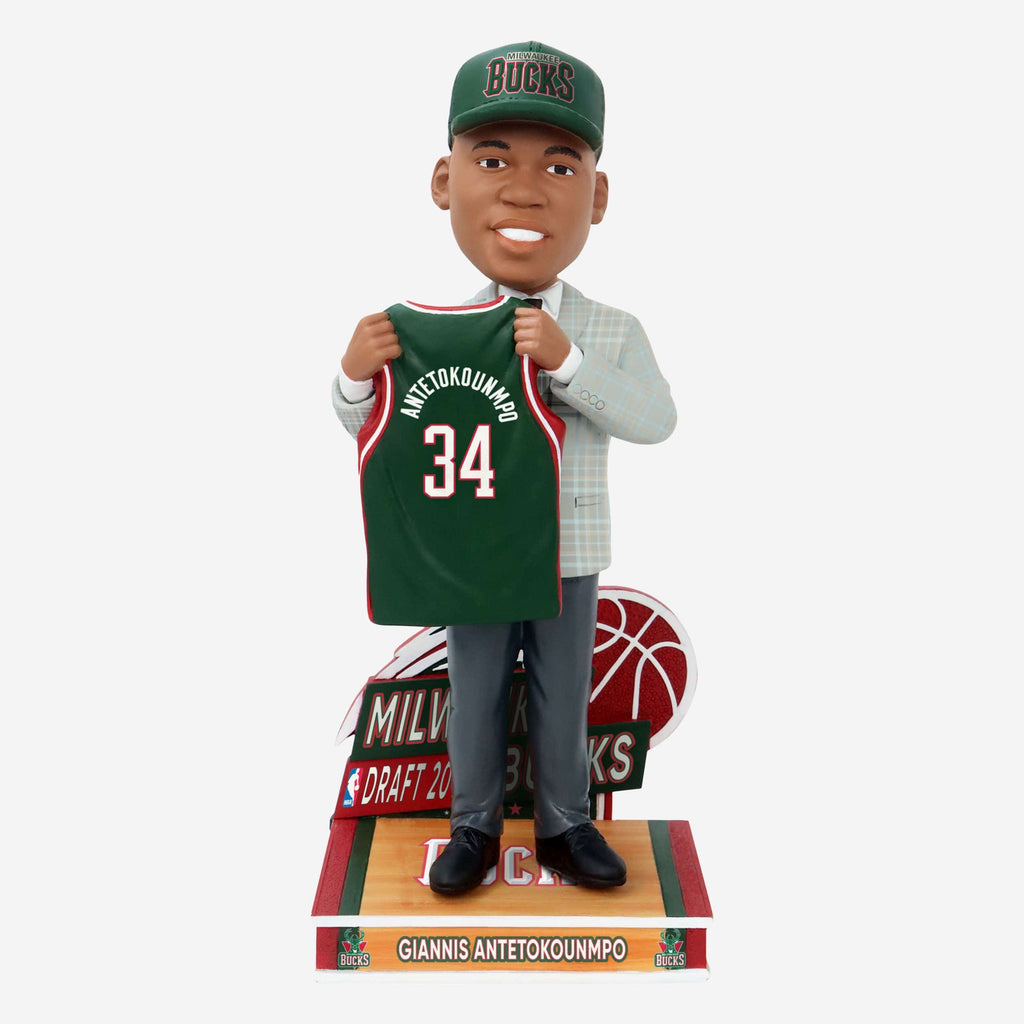 Giannis Antetokounmpo Milwaukee Bucks 2013 Draft Pick Bobblehead FOCO - FOCO.com