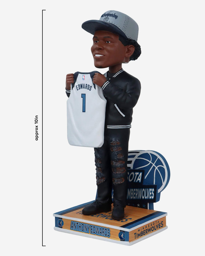 Anthony Edwards Minnesota Timberwolves 2020 Draft Pick Bobblehead FOCO - FOCO.com