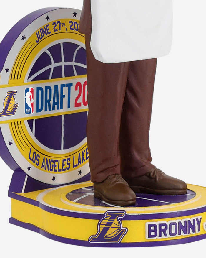 Bronny James Los Angeles Lakers 2024 NBA Draft Pick Bobblehead FOCO - FOCO.com