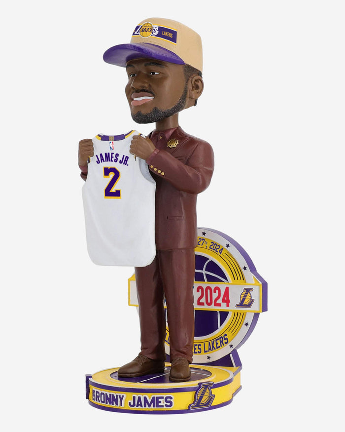 Bronny James Los Angeles Lakers 2024 NBA Draft Pick Bobblehead FOCO - FOCO.com