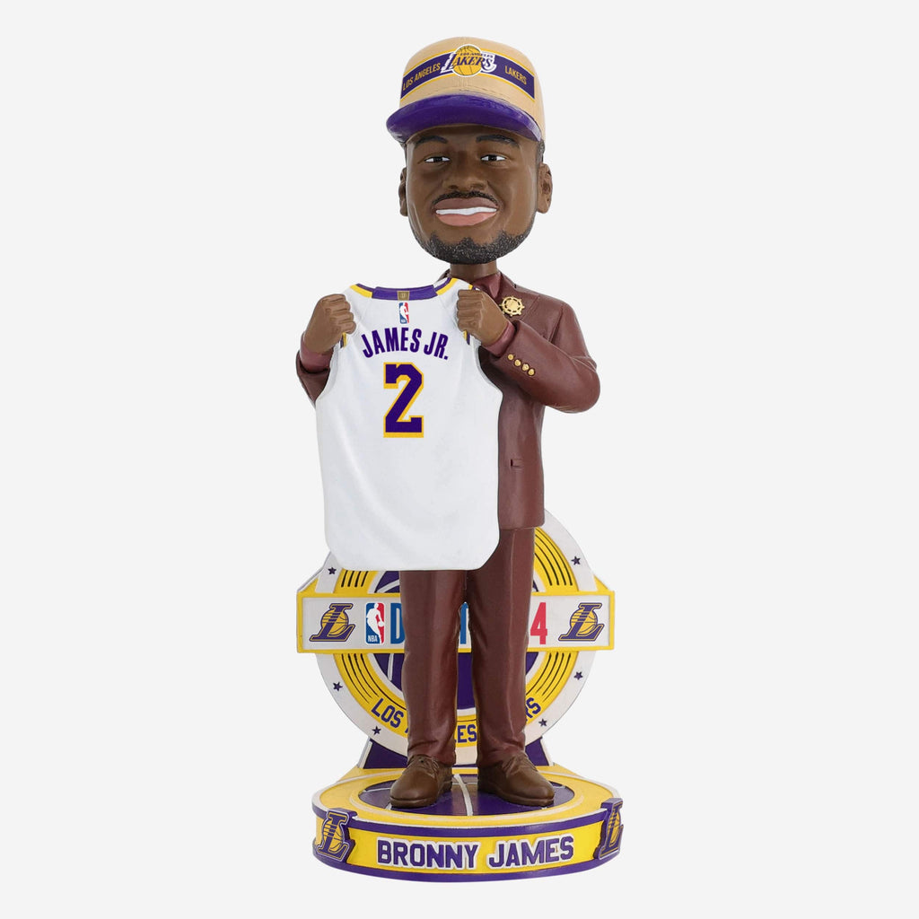 Bronny James Los Angeles Lakers 2024 NBA Draft Pick Bobblehead FOCO - FOCO.com