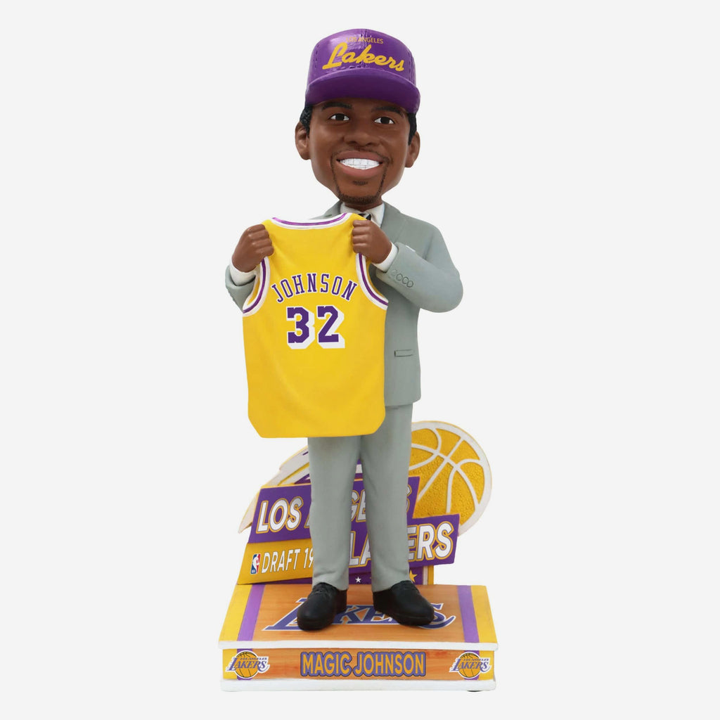 Magic Johnson Los Angeles Lakers 1979 Draft Pick Bobblehead FOCO - FOCO.com