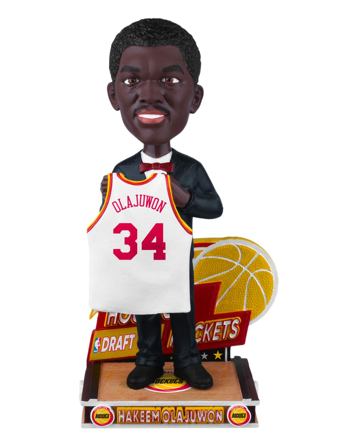 Hakeem Olajuwon Houston Rockets 1984 Draft Pick Bobblehead