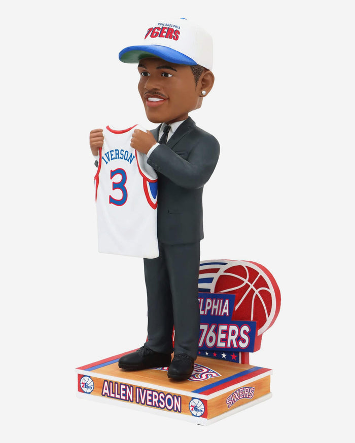 Allen Iverson Philadelphia 76ers 1996 Draft Pick Bobblehead FOCO - FOCO.com