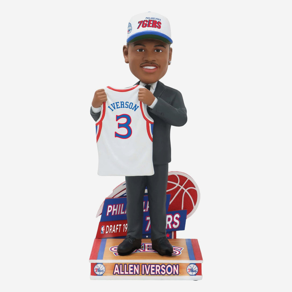 Allen Iverson Philadelphia 76ers 1996 Draft Pick Bobblehead FOCO - FOCO.com