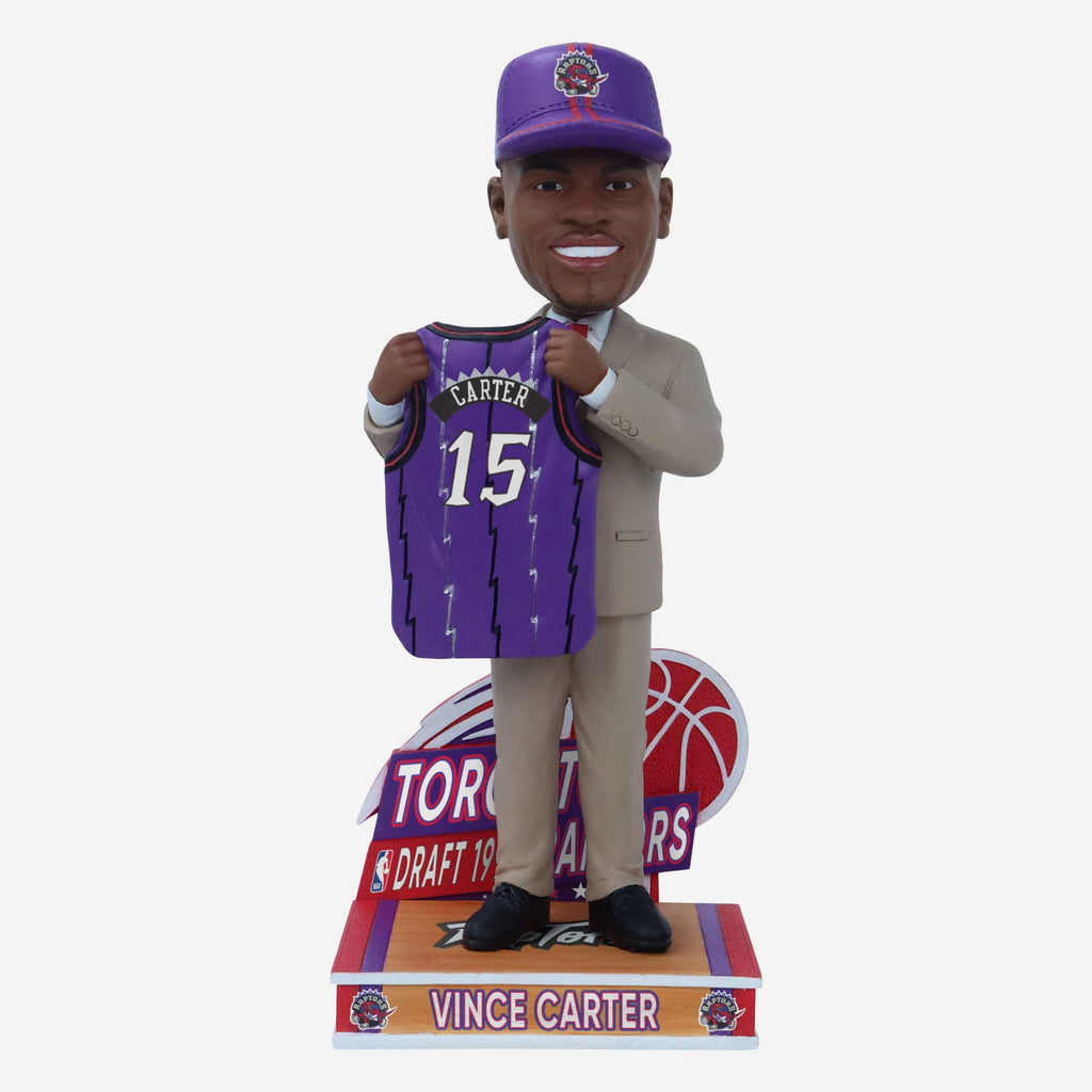 Vince Carter Toronto Raptors 1998 Draft Pick Bobblehead FOCO - FOCO.com