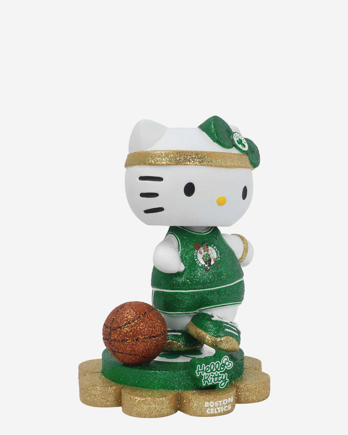 Boston Celtics Hello Kitty® Glitter Mini Bobblehead FOCO - FOCO.com