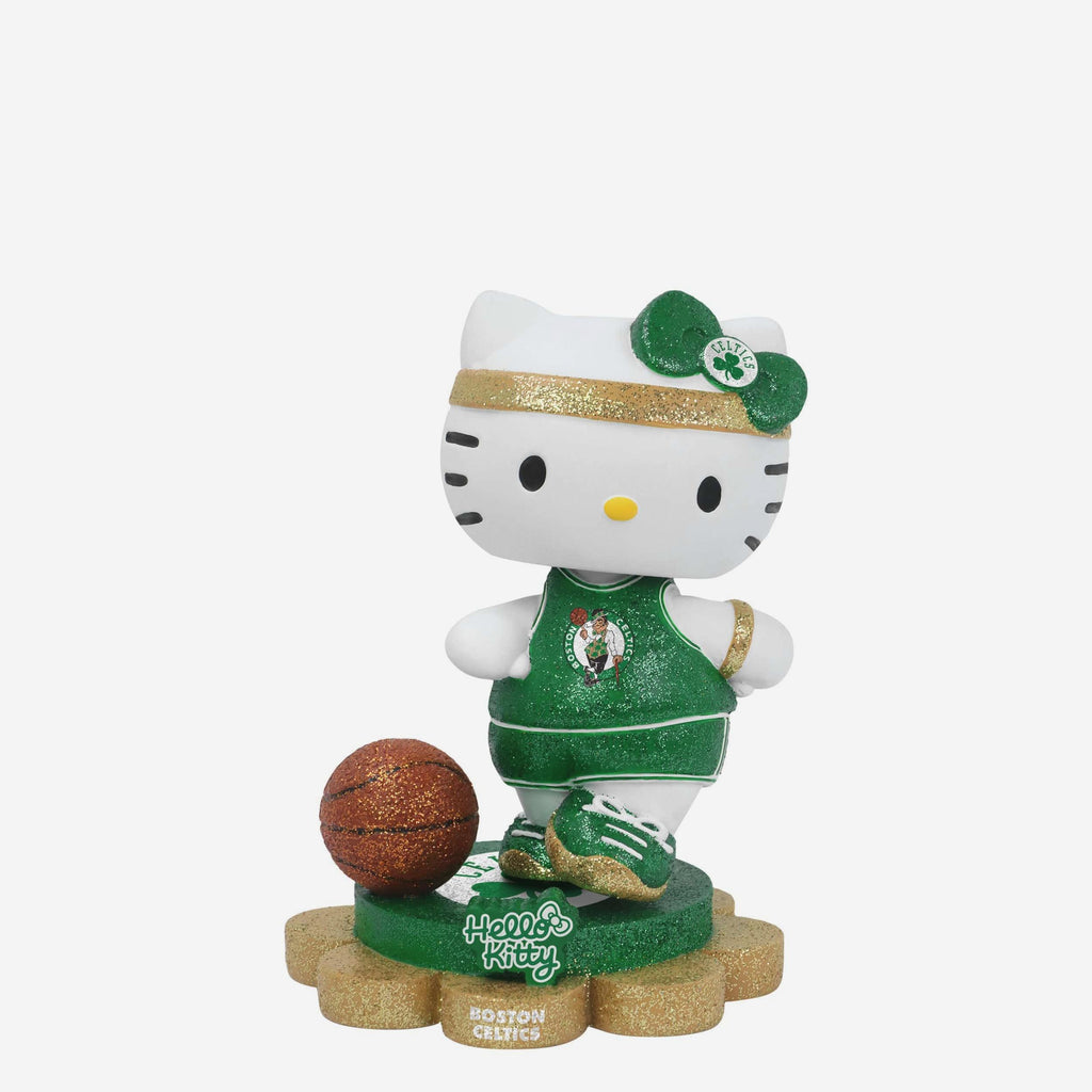 Boston Celtics Hello Kitty® Glitter Mini Bobblehead FOCO - FOCO.com