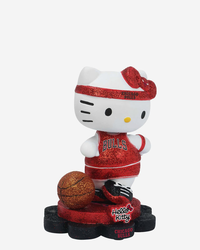 Chicago Bulls Hello Kitty® Glitter Mini Bobblehead FOCO - FOCO.com