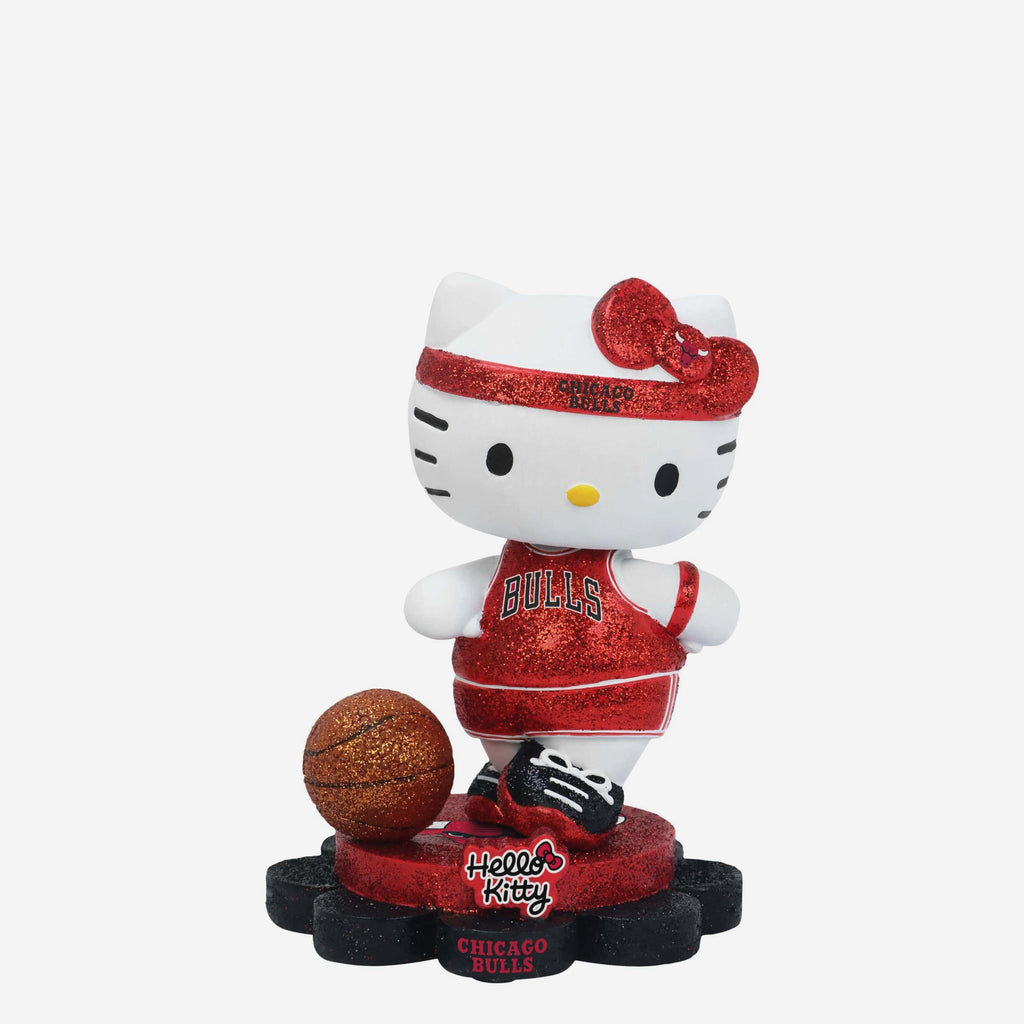 Chicago Bulls Hello Kitty® Glitter Mini Bobblehead FOCO - FOCO.com