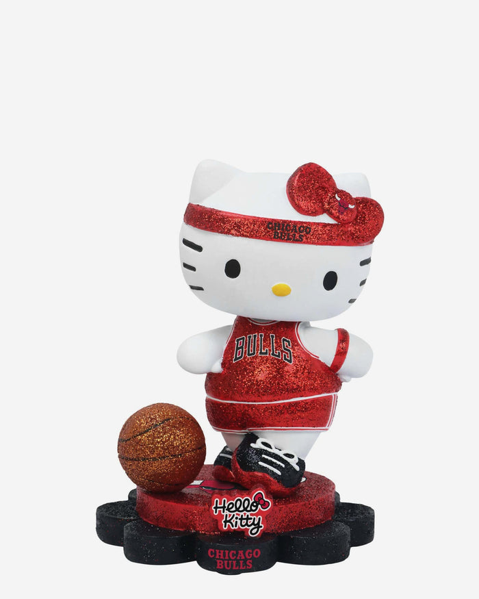 Chicago Bulls Hello Kitty® Glitter Mini Bobblehead FOCO - FOCO.com