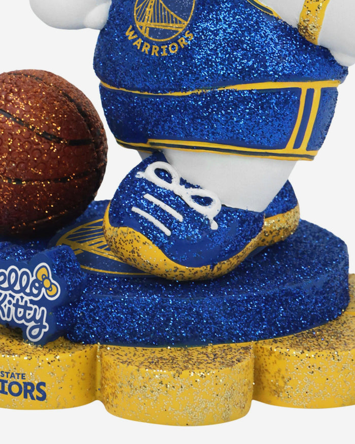 Golden State Warriors Hello Kitty® Glitter Mini Bobblehead FOCO - FOCO.com