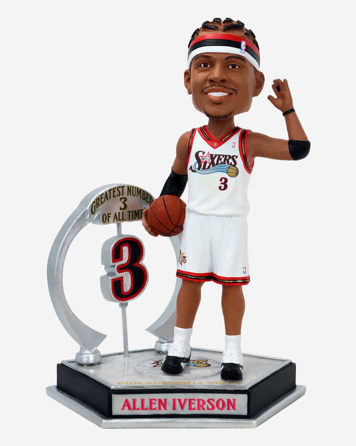 Allen Iverson Philadelphia 76ers Legendary Number 3 Bobblehead FOCO - FOCO.com