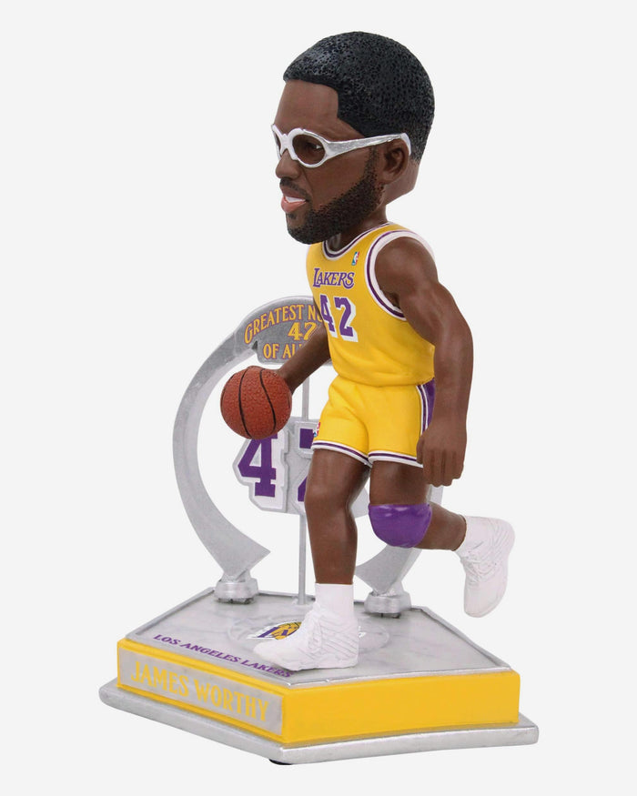 James Worthy Los Angeles Lakers Legendary Number 42 Bobblehead FOCO - FOCO.com