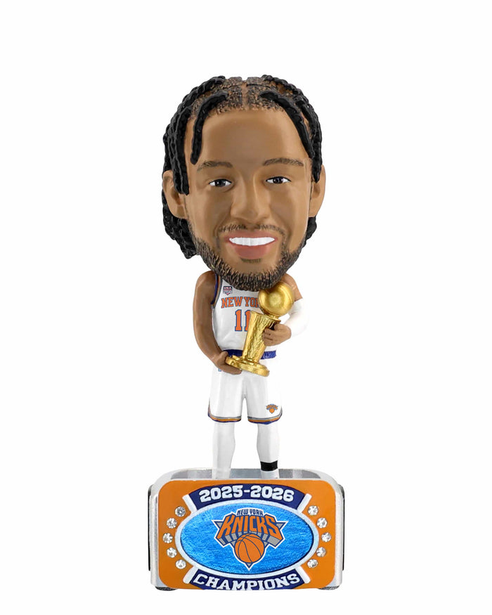 Jalen Brunson New York Knicks 2026 NBA Champions 6.5 in Ring Base Medium Bighead Bobblehead FOCO - FOCO.com