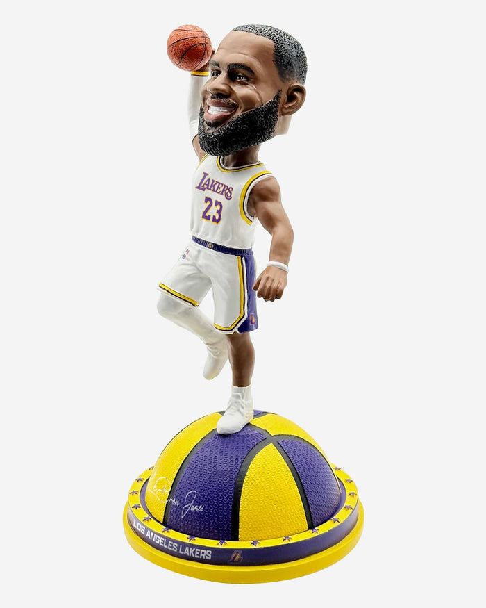 LeBron James Los Angeles Lakers Magnetic Court Base Bobblehead FOCO - FOCO.com