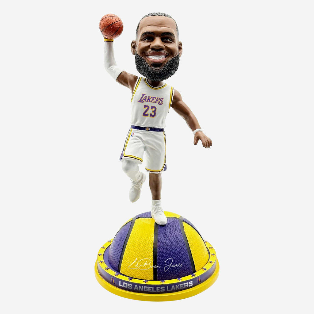 LeBron James Los Angeles Lakers Magnetic Court Base Bobblehead FOCO - FOCO.com