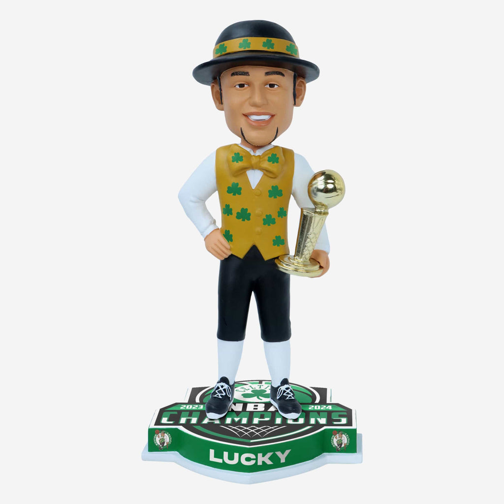 Lucky The Leprechaun Boston Celtics 2024 NBA Champions Mascot Bobblehead FOCO - FOCO.com