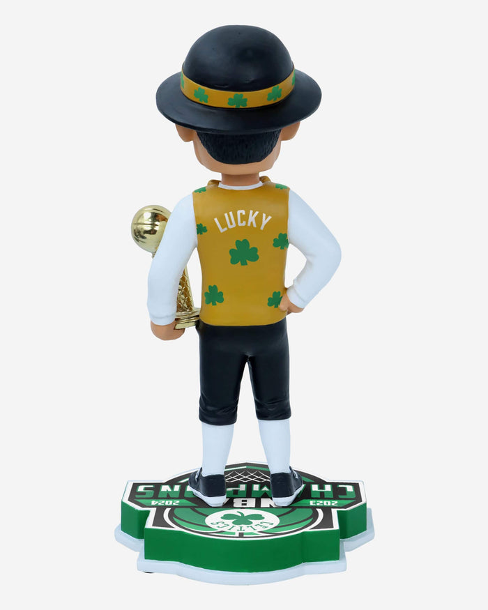 Lucky The Leprechaun Boston Celtics 2024 NBA Champions Mascot Bobblehe FOCO