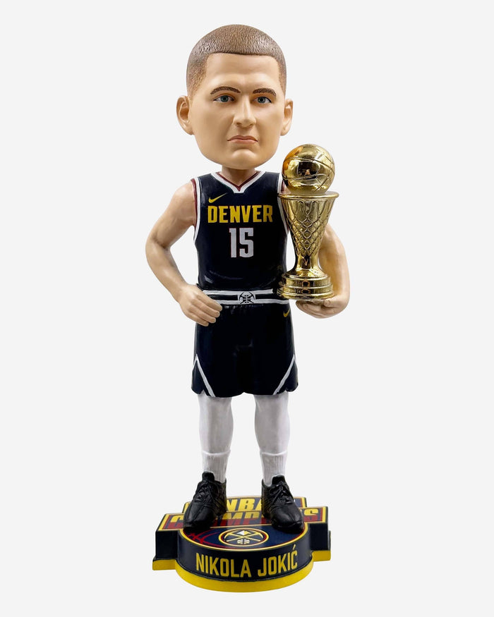 Nikola Jokic Denver Nuggets 2023 NBA Champions MVP Bobblehead FOCO - FOCO.com