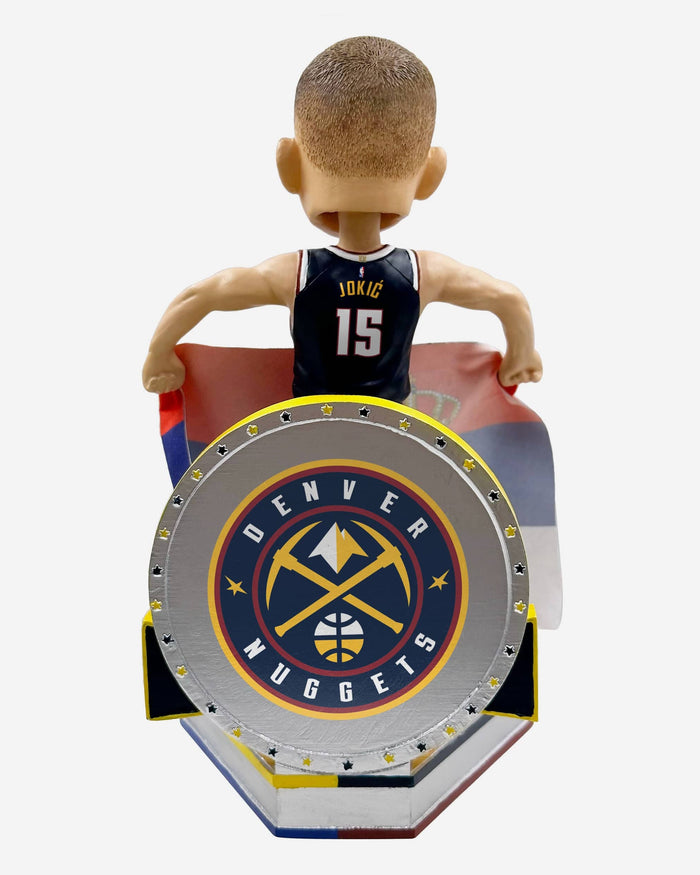 Nikola Jokic Denver Nuggets Serbian National Flag International Collection Bobblehead FOCO - FOCO.com