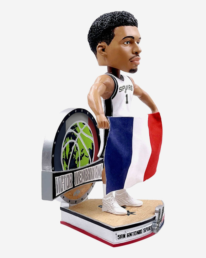 Victor Wembanyama San Antonio Spurs French National Flag International Collection Bobblehead FOCO - FOCO.com