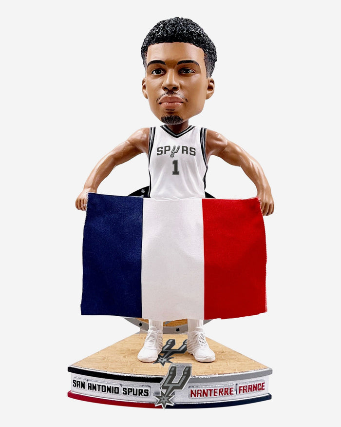 Victor Wembanyama San Antonio Spurs French National Flag International Collection Bobblehead FOCO - FOCO.com