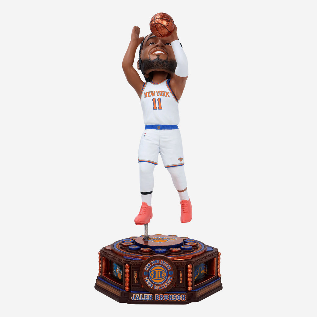 Jalen Brunson New York Knicks Patch Collection Bobblehead FOCO - FOCO.com