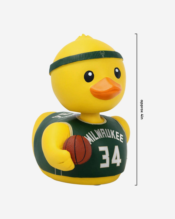 Giannis Antetokounmpo Milwaukee Bucks Player Bobble Duck Mini Bobblehead FOCO - FOCO.com