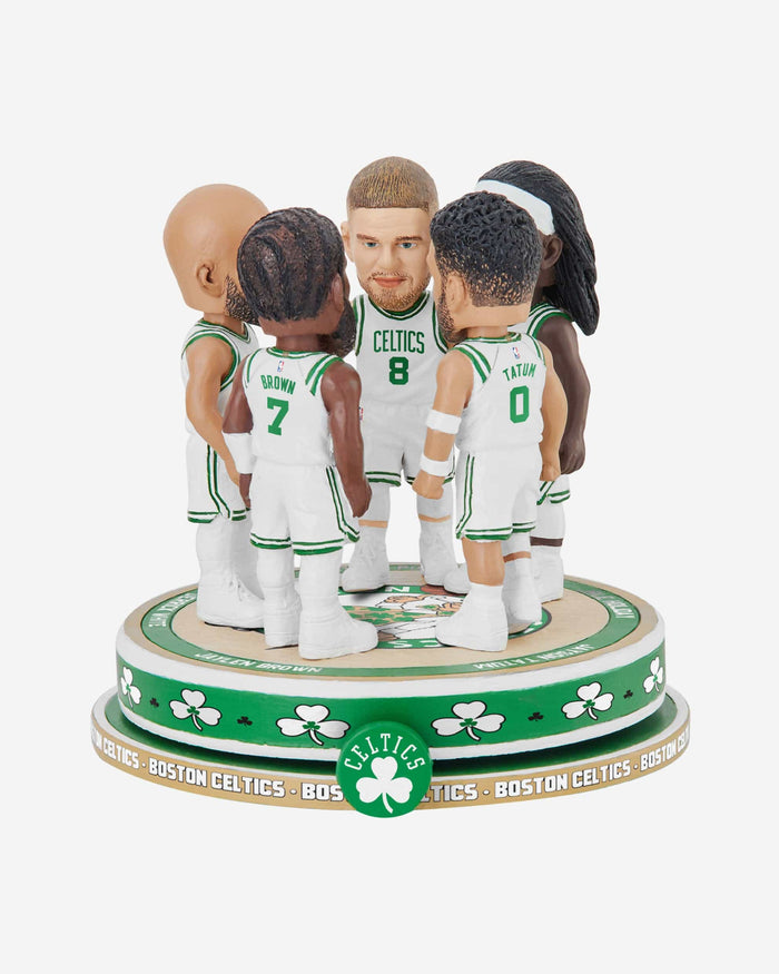 Boston Celtics Huddle Spinner Mini Bobblehead Scene FOCO - FOCO.com