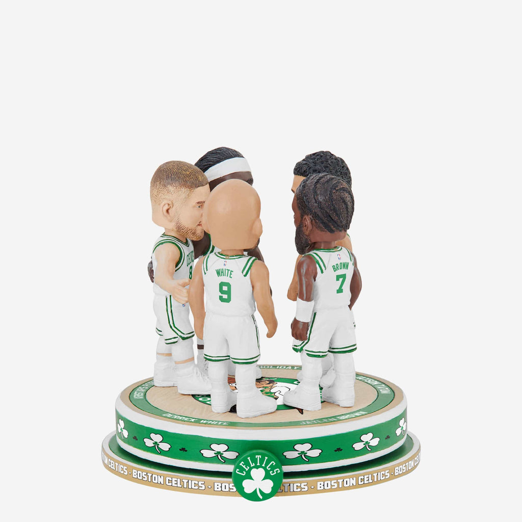 Boston Celtics Huddle Spinner Mini Bobblehead Scene FOCO - FOCO.com