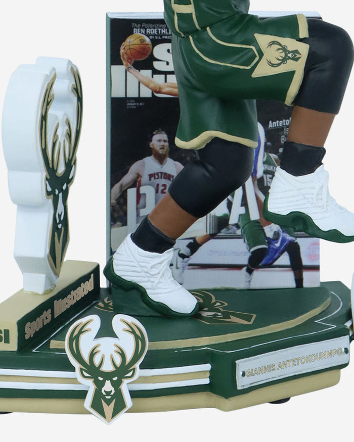 Giannis Antetokounmpo Milwaukee Bucks Sports Illustrated Cover Bobblehead FOCO - FOCO.com