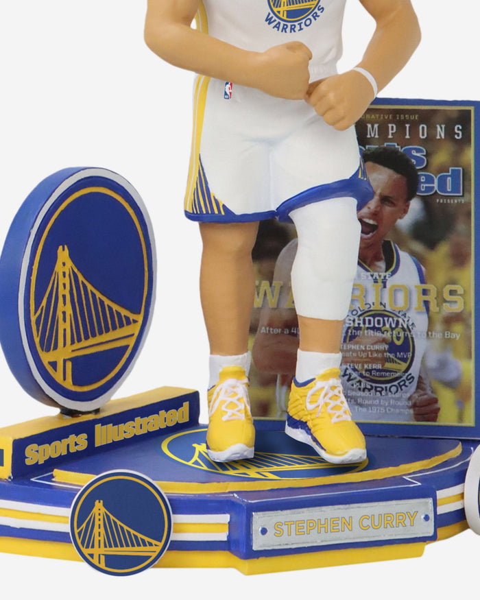 Steph Curry Golden State Warriors Splashdown Sports Illustrated Cover Bobblehead FOCO - FOCO.com