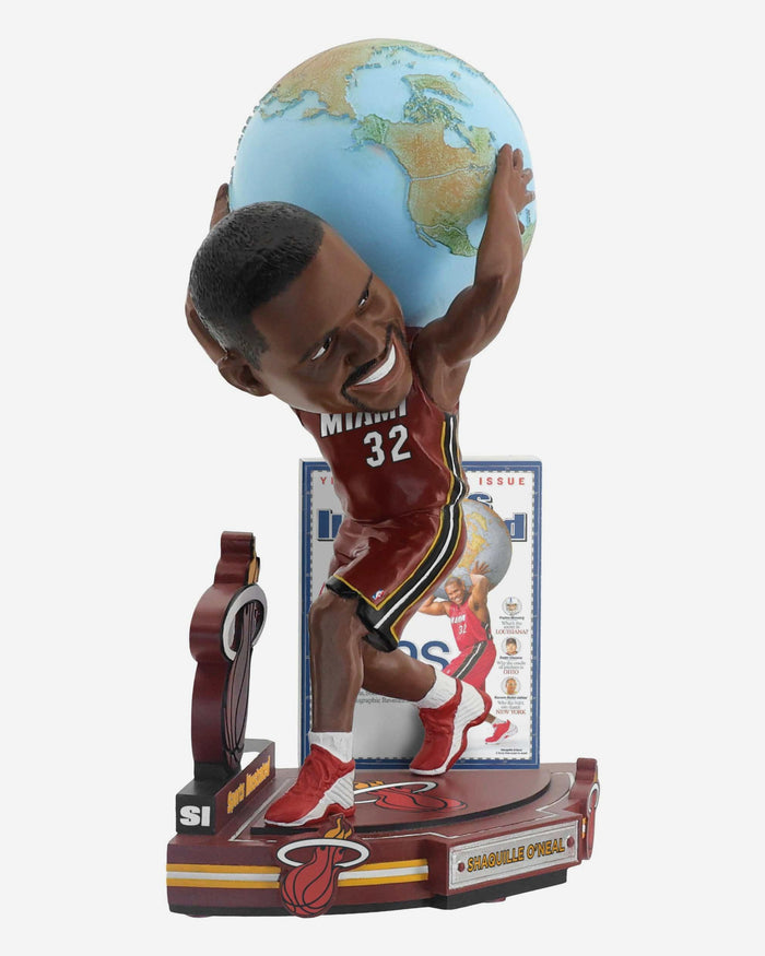 Shaquille O'Neal Miami Heat The Great American Sports Atlas Sports Illustrated Cover Bobblehead FOCO - FOCO.com