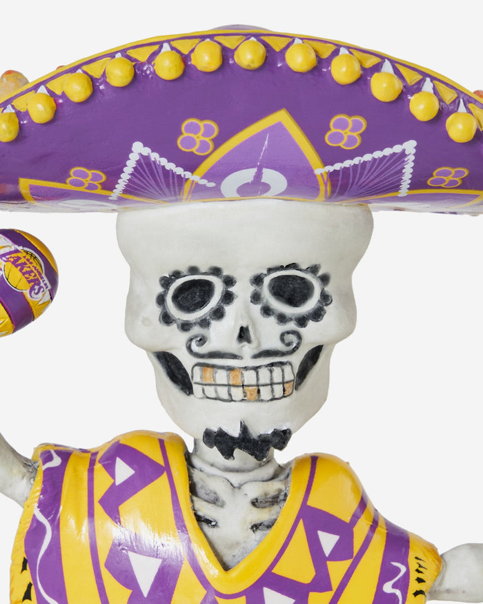 Los Angeles Lakers Calavera Glow in the Dark Bobblehead FOCO - FOCO.com