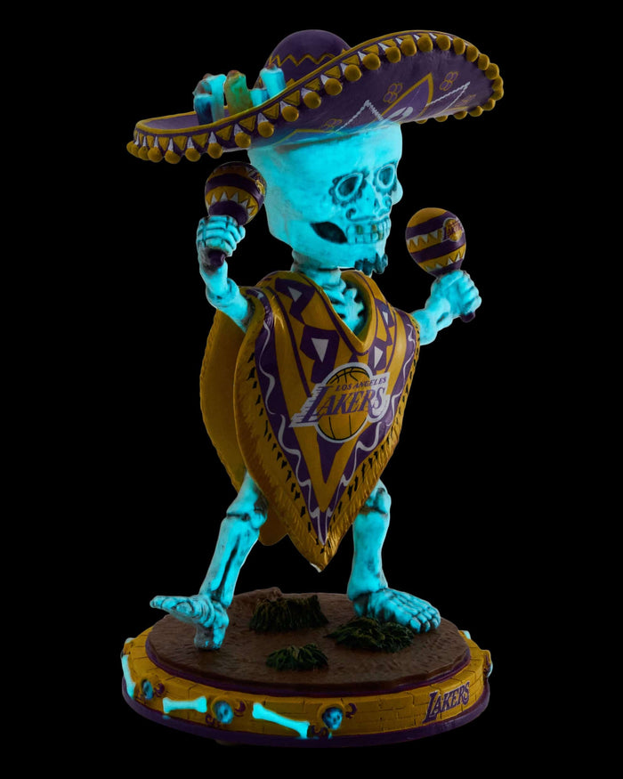 Los Angeles Lakers Calavera Glow in the Dark Bobblehead FOCO - FOCO.com