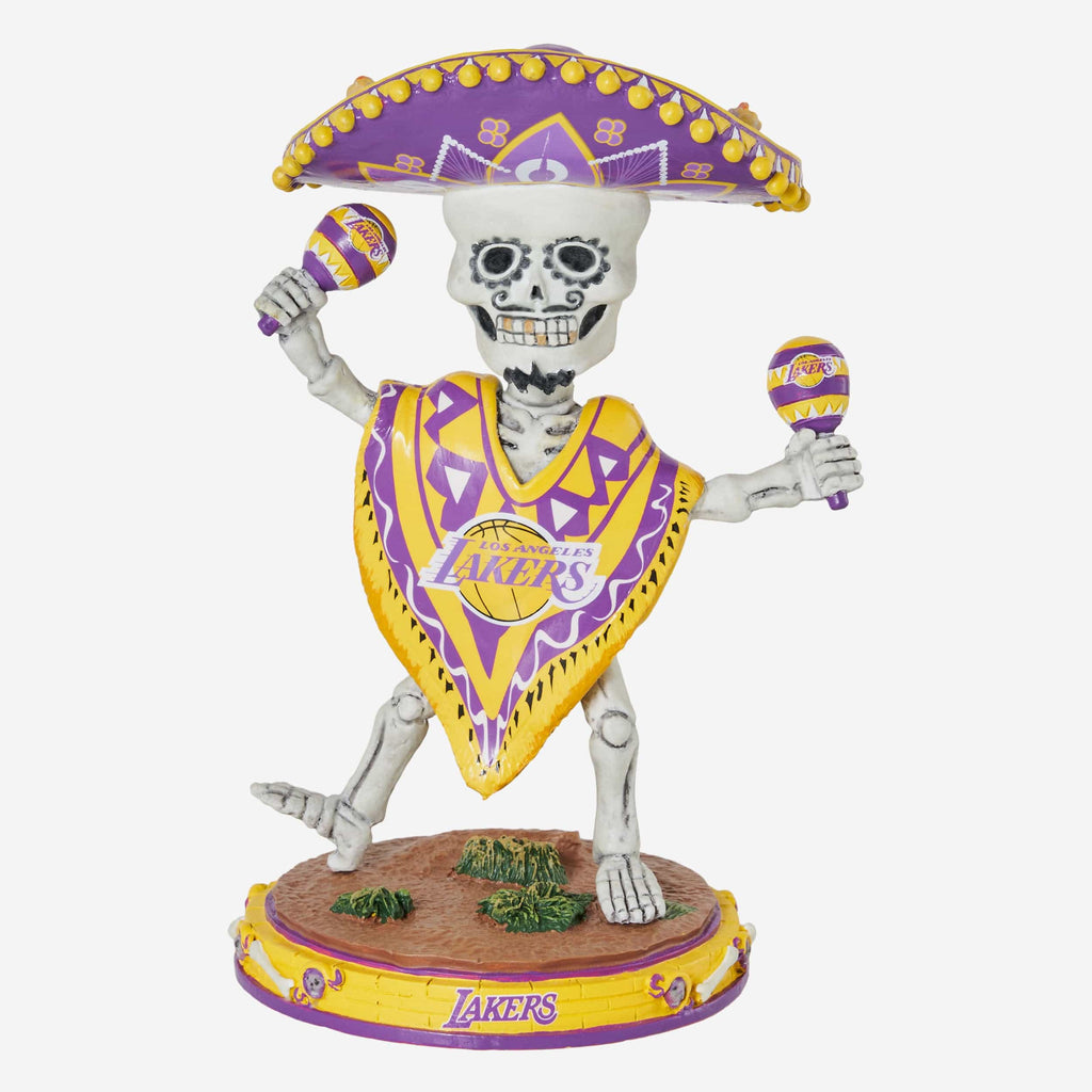 Los Angeles Lakers Calavera Glow in the Dark Bobblehead FOCO - FOCO.com