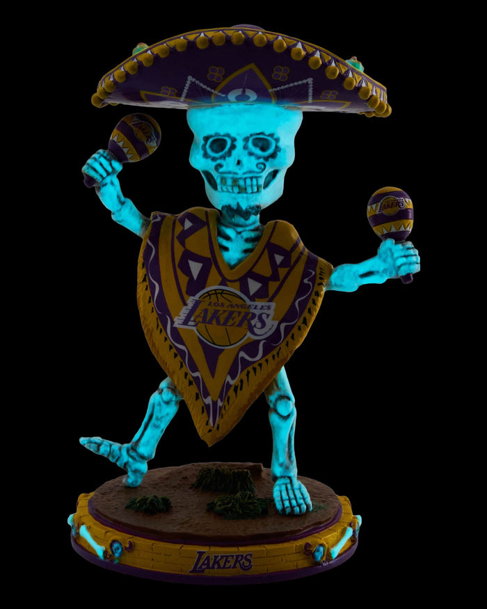 Los Angeles Lakers Calavera Glow in the Dark Bobblehead FOCO - FOCO.com