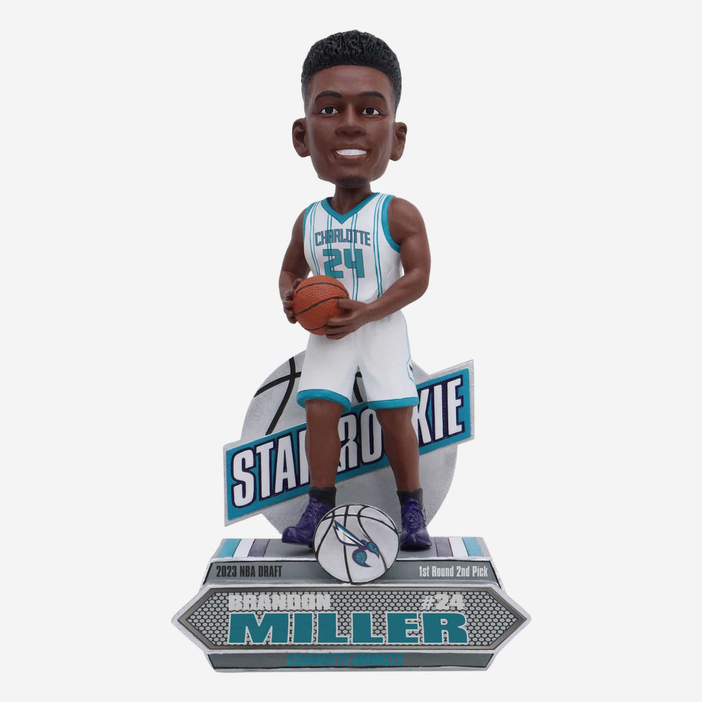 Brandon Miller Charlotte Hornets 2023 Rookie Series Bobblehead FOCO - FOCO.com