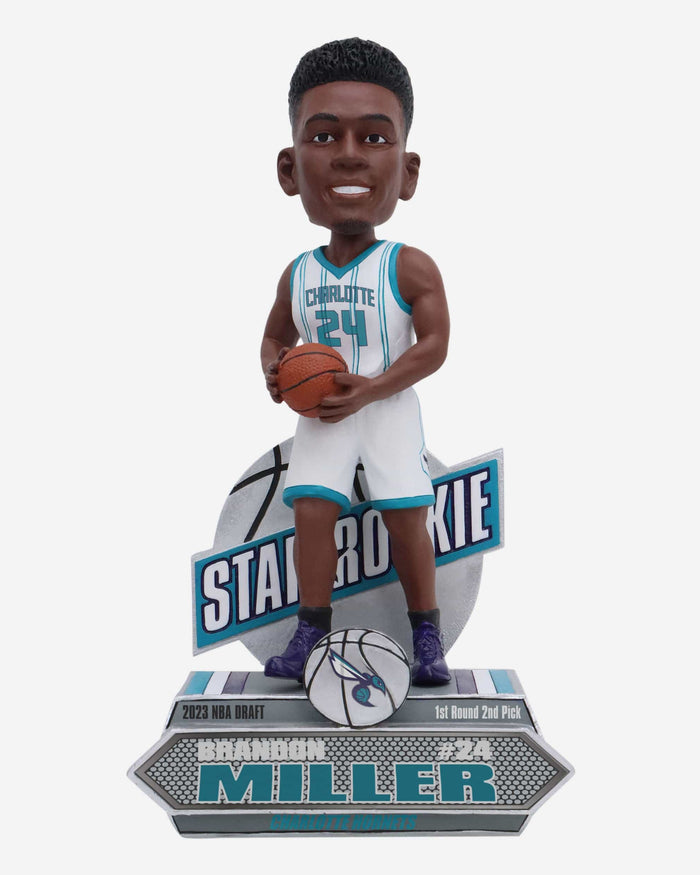 Brandon Miller Charlotte Hornets 2023 Rookie Series Bobblehead FOCO - FOCO.com