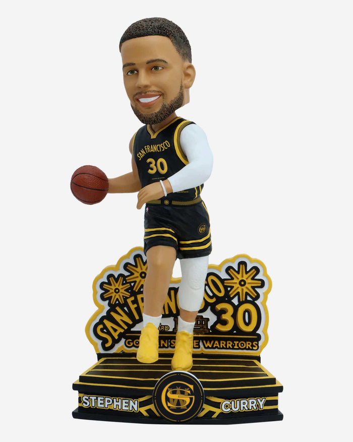 Steph Curry Golden State Warriors 2024 City Jersey Bobblehead FOCO - FOCO.com