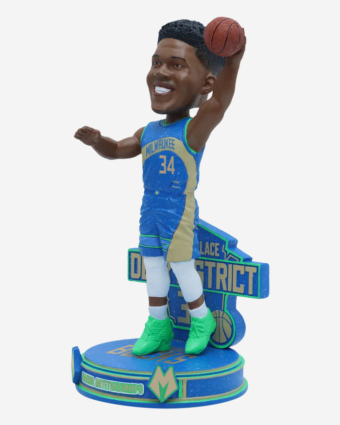 Giannis Antetokounmpo Milwaukee Bucks 2024 City Jersey Bobblehead FOCO - FOCO.com