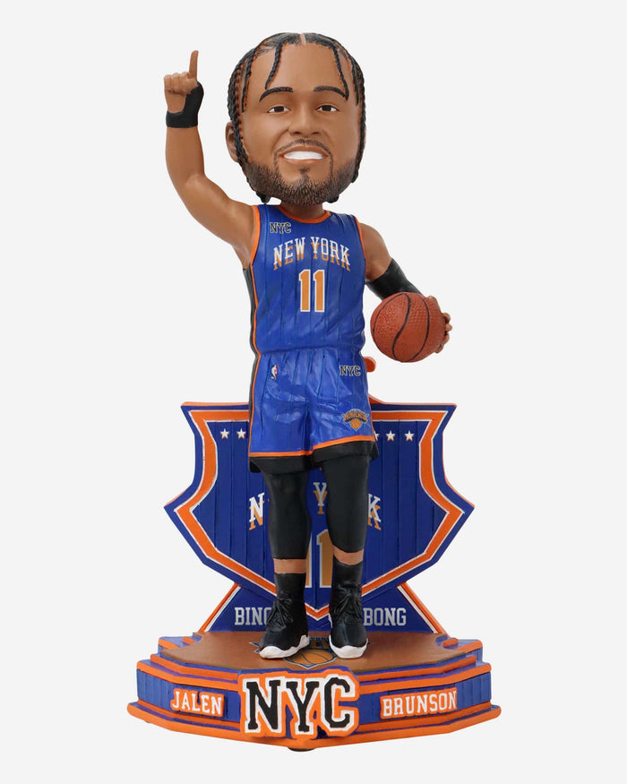 Jalen Brunson New York Knicks 2024 City Jersey Bobblehead FOCO - FOCO.com