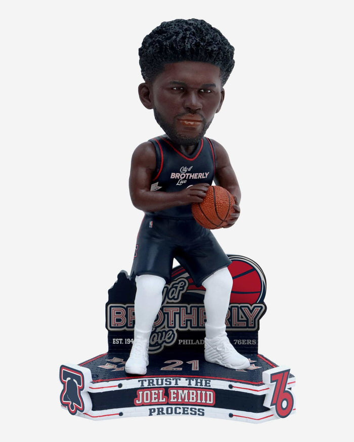 Joel Embiid Philadelphia 76ers 2024 City Jersey Bobblehead FOCO - FOCO.com