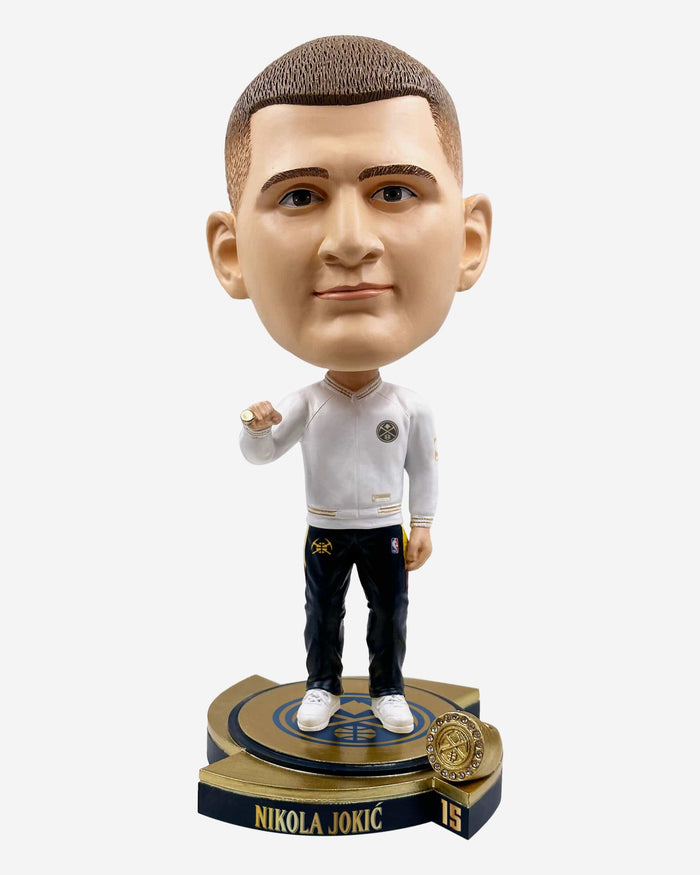 Nikola Jokic Denver Nuggets Opening Day Jumpsuit Bighead Bobblehead FOCO - FOCO.com