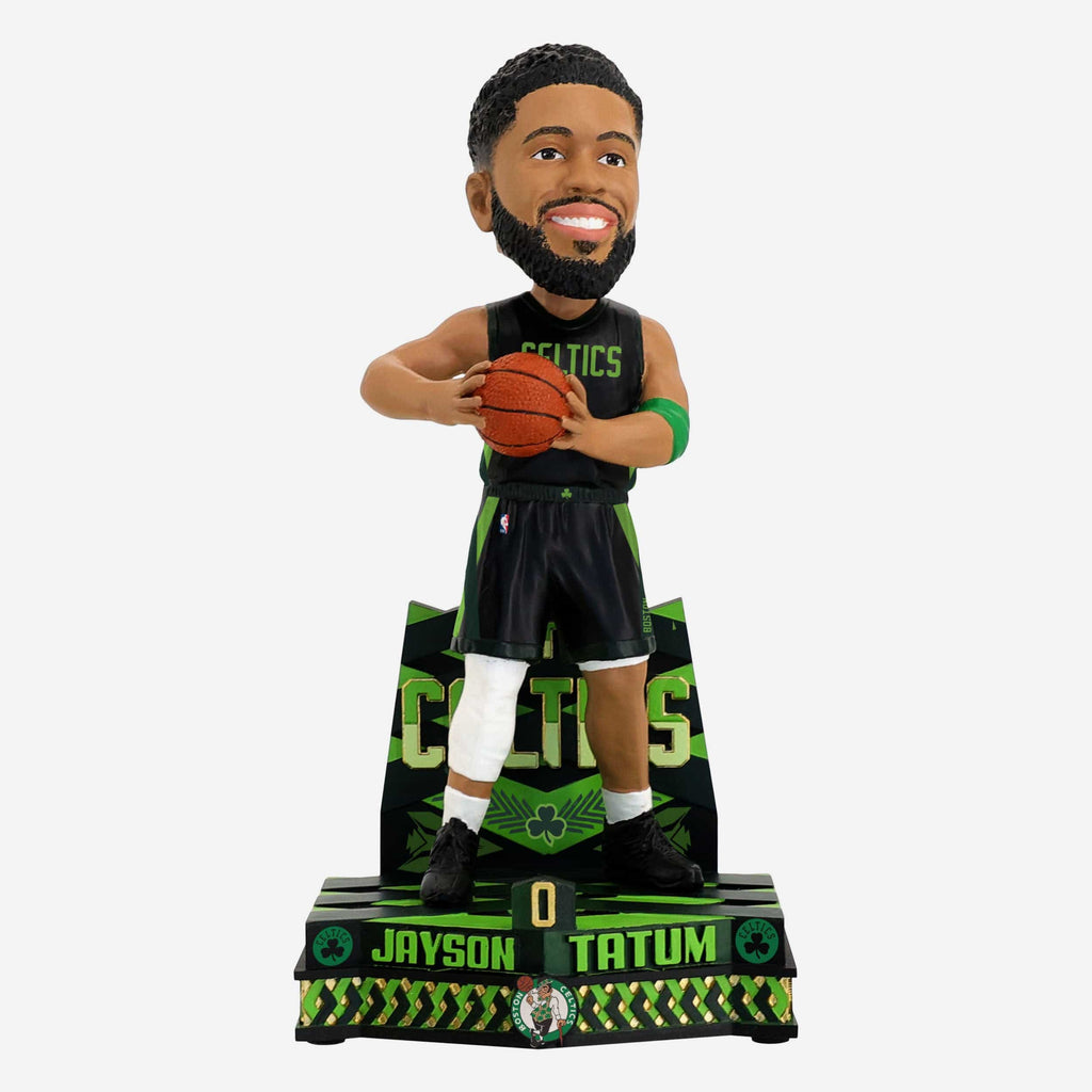 Jayson Tatum Boston Celtics 2025 City Jersey Bobblehead FOCO - FOCO.com