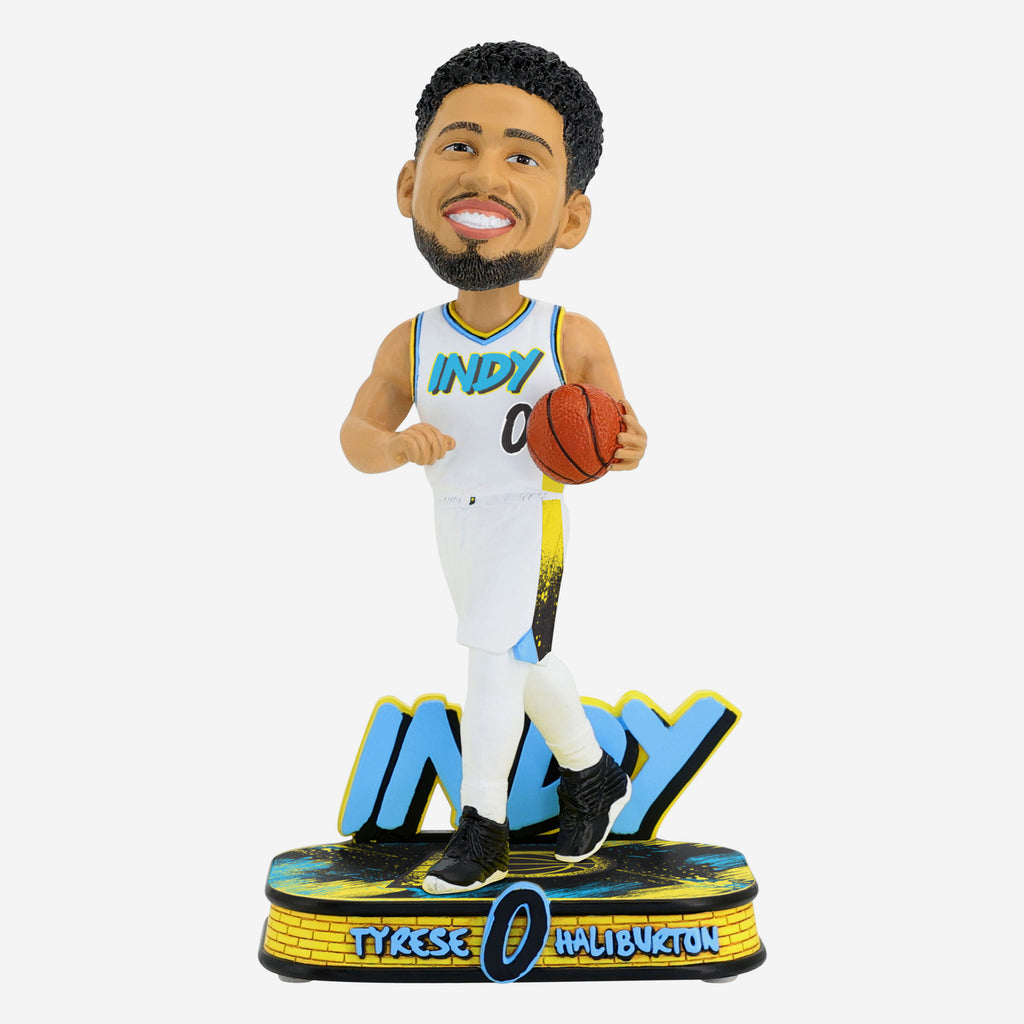 Tyrese Haliburton Indiana Pacers 2025 City Jersey Bobblehead FOCO - FOCO.com