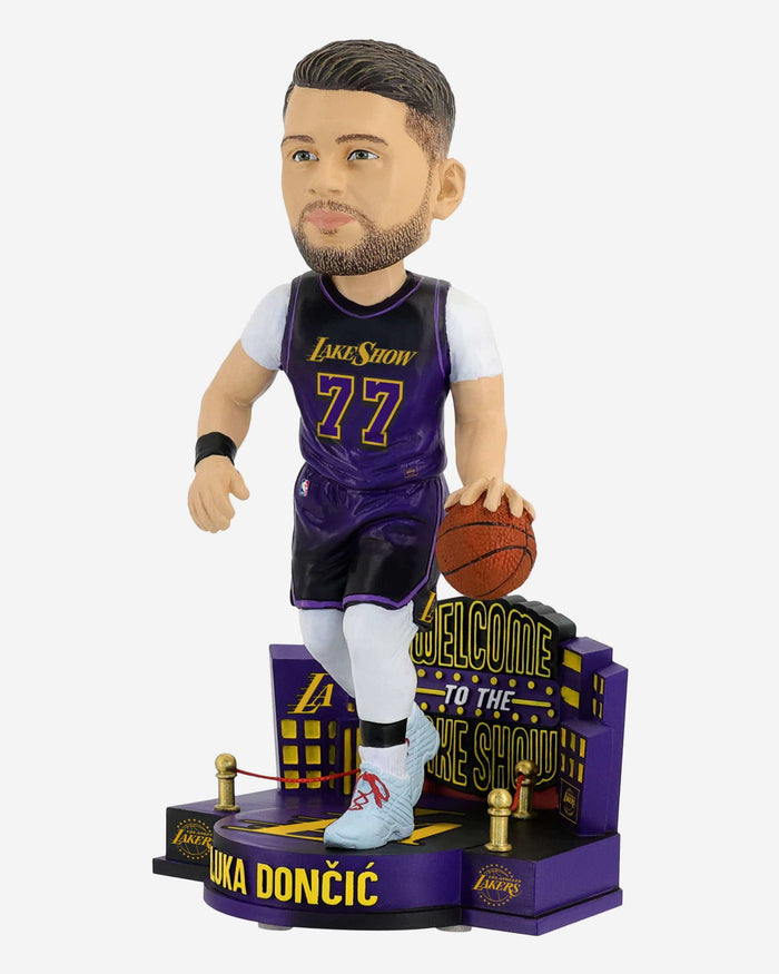 Luka Doncic Los Angeles Lakers 2025 City Jersey Bobblehead FOCO - FOCO.com