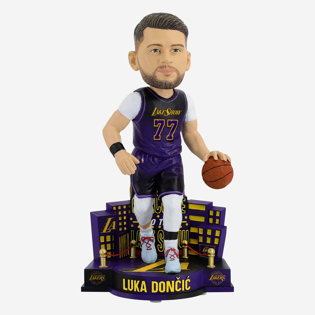 Luka Doncic Los Angeles Lakers 2025 City Jersey Bobblehead FOCO - FOCO.com